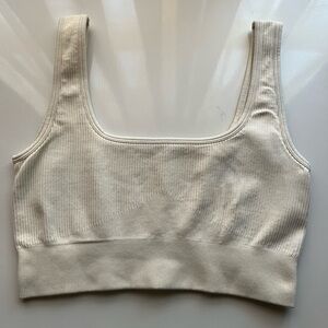 Cream crop top / bralette